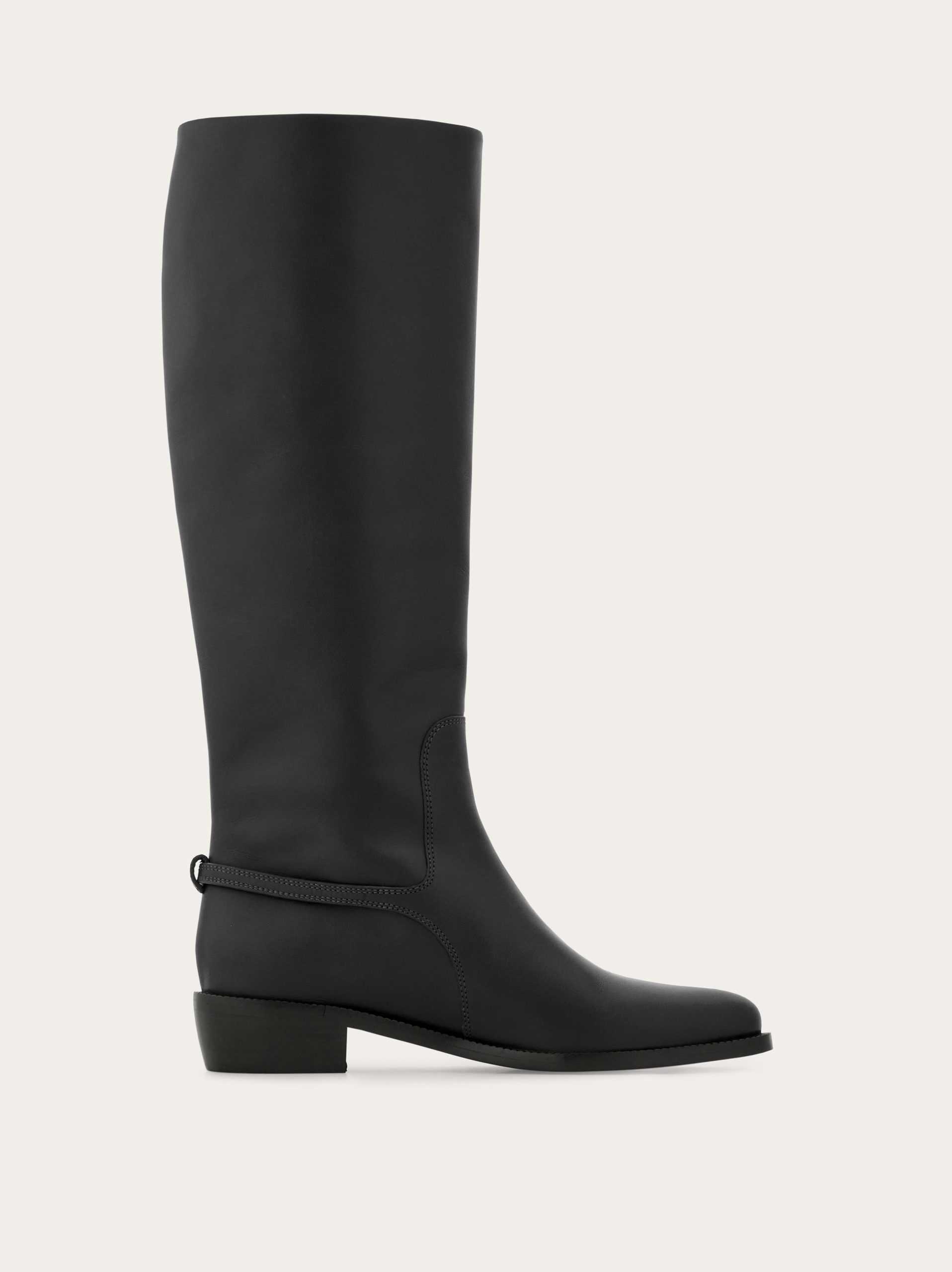 Ferragamo F buckle knee boot - Image 3